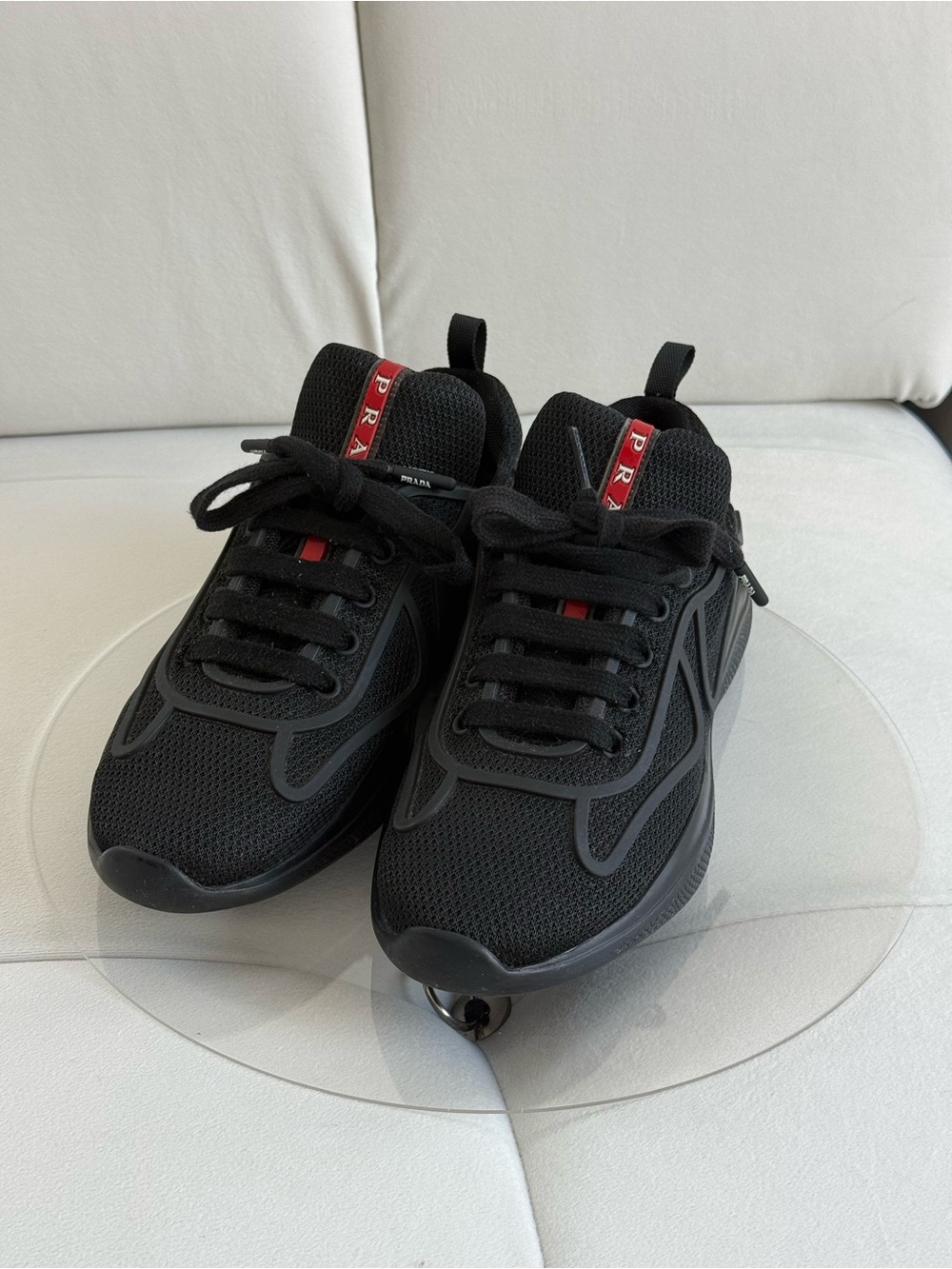 Prada Americas Cup Size 6 Women’s Black